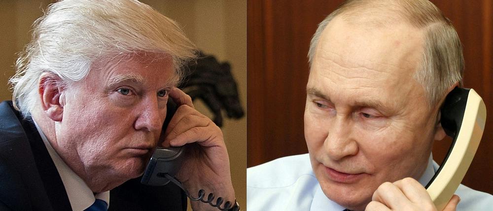 Donald Trump und Wladimir Putin telefonieren am Montag zum dritten Mal seit Januar miteinander.