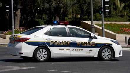 Ein israelischer Polizeiwagen.