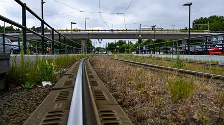 Unter der Brücke an der Wuhlheide dürfen nicht einmal mehr Fahrräder durchfahren. 