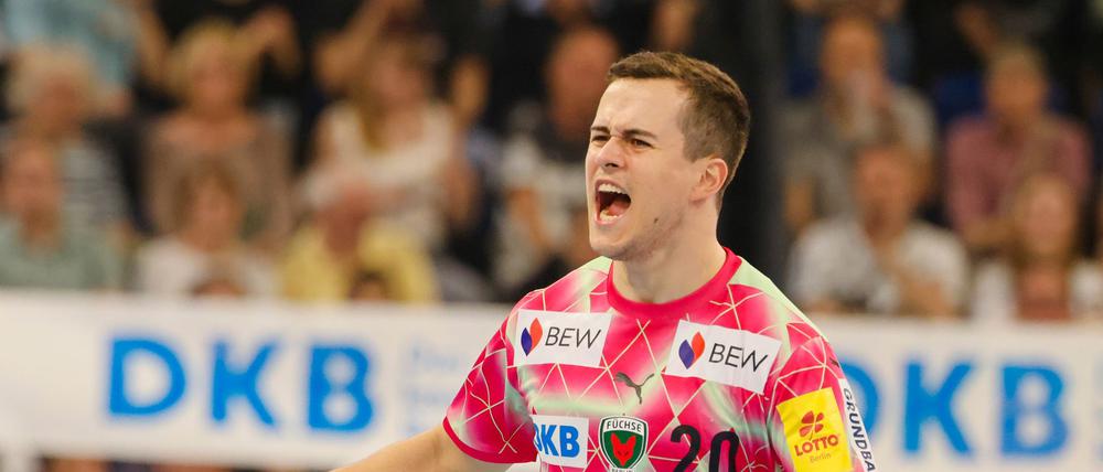 Nationalspieler Tim Freihöfer war neben Mathias Gidsel bester Schütze für die Füchse in Göppingen.