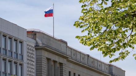 Die russische Botschaft in Berlin.