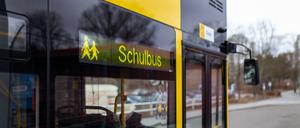 Schulbus in Berlin.