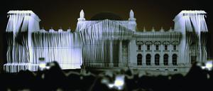 Eine 3D-Simulation zeigt die geplante Projektion.