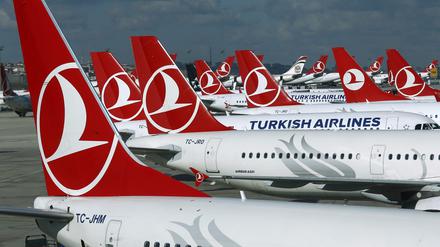 Mehrere Maschinen von Turkish Airlines. (Symbolbild)