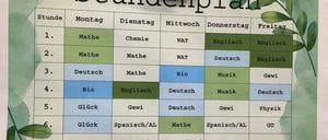 Stundenplan der Berthold-Otto-Schule