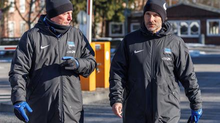 Armin Reutershahn (l) bekam nach seiner Verpflichtung mit Stefan Leitl schnell einen neuen Chef.