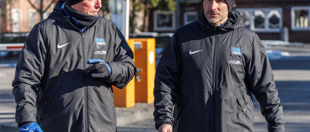 Armin Reutershahn (l) bekam nach seiner Verpflichtung mit Stefan Leitl schnell einen neuen Chef.