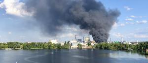 Großbrand Berlin Spandau Haselhorst 