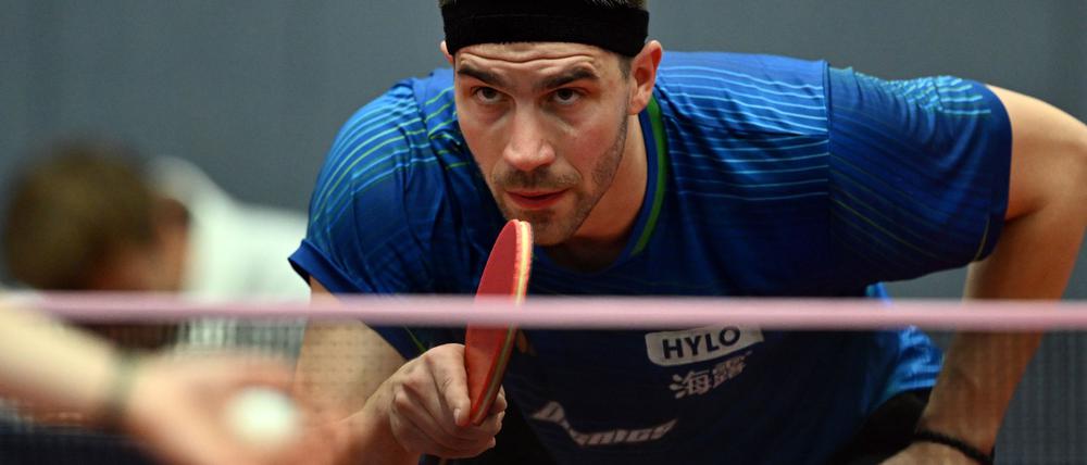 Im WM-Achtelfinale: Der deutsche Tischtennis-Profi Patrick Franziska.