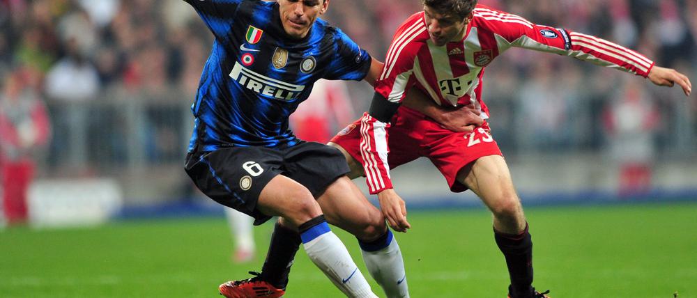 Lúcio (l) war als Fußballer erfolgreich.