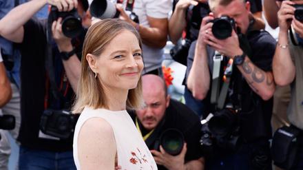 Jodie Foster vor der Pressekonferenz zu ihrem neuen Film in Cannes.