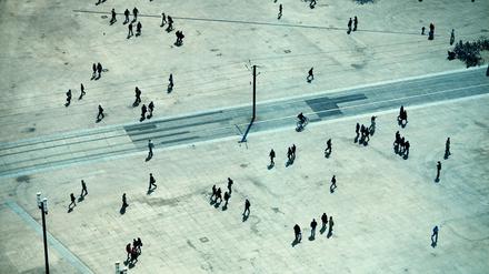 Der Alexanderplatz, einst Symbol für die moderne Weltstadt Berlin, heute Fußgängerzone.