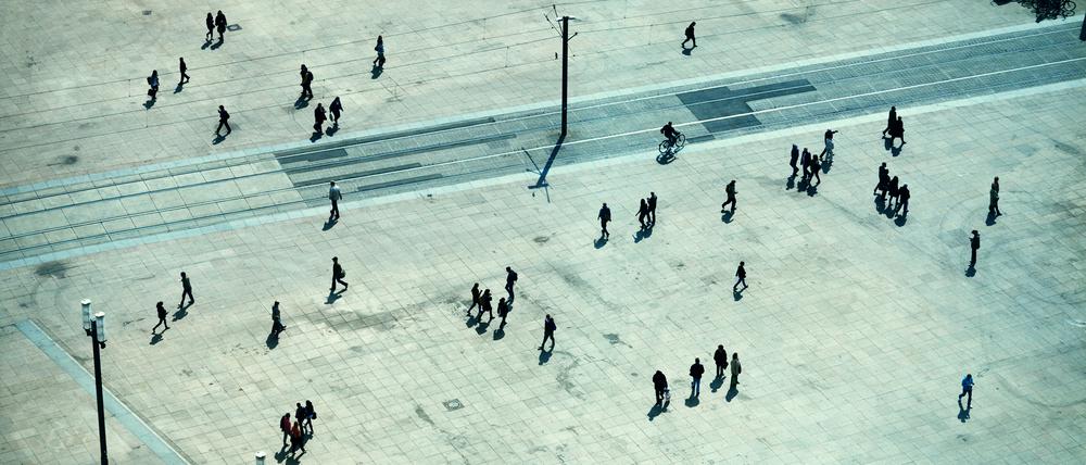 Der Alexanderplatz, einst Symbol für die moderne Weltstadt Berlin, heute Fußgängerzone.
