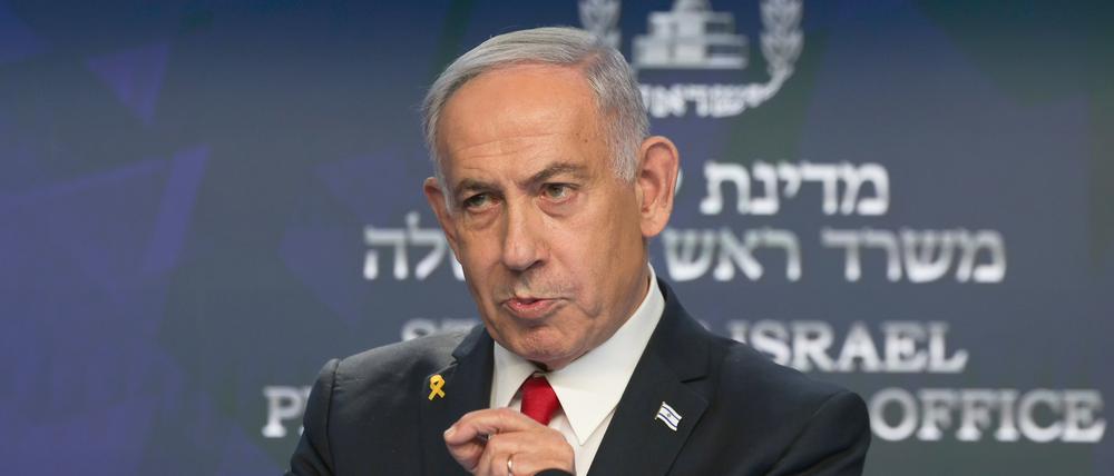 Der israelische Premierminister Benjamin Netanjahu