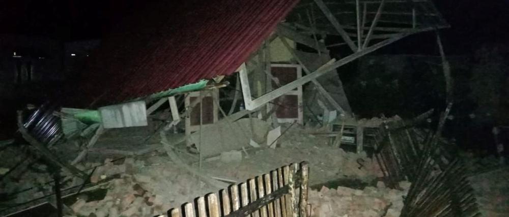 Das Erdbeben hat Dutzende Häuser teilweise schwer beschädigt.