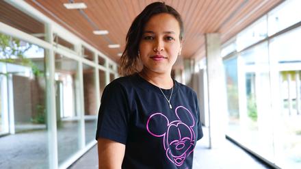 Tahera Rezaie in der Berliner Akademie der Künste.