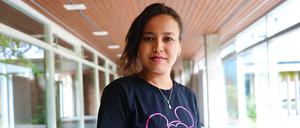 Tahera Rezaie in der Berliner Akademie der Künste.