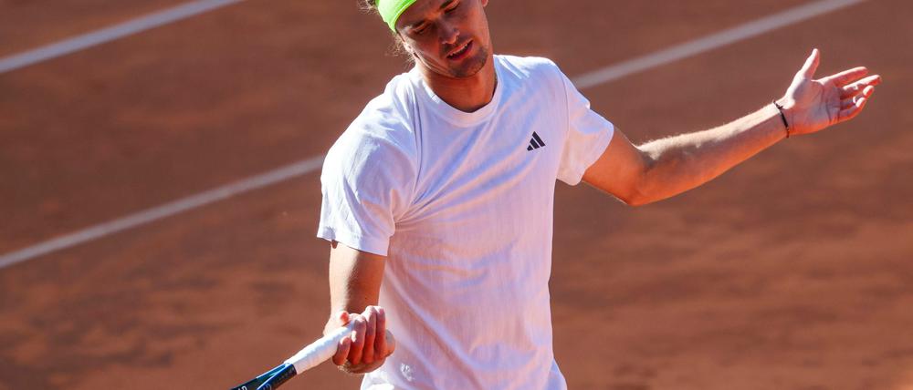 Alexander Zverev reist mit Zweifeln und Fragezeichen nach Paris.