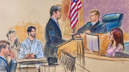 Der mutmaßliche Todesschütze Elias R. (31) im US-Bezirksgericht in Washington. Er wird wegen Mordes angeklagt.