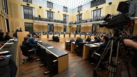 Plenarsaal des Deutschen Bundesrats in Berlin.