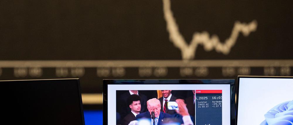 Nach Trumps Ankündigung rutscht der Dax ab. 