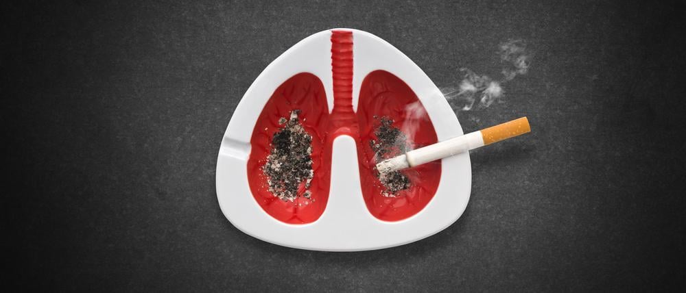 80 bis 90 Prozent der COPD-Fälle werden aktiv oder passiv durch das Rauchen verursacht.