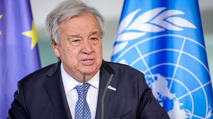 Guterres bei einem Besuch in Berlin