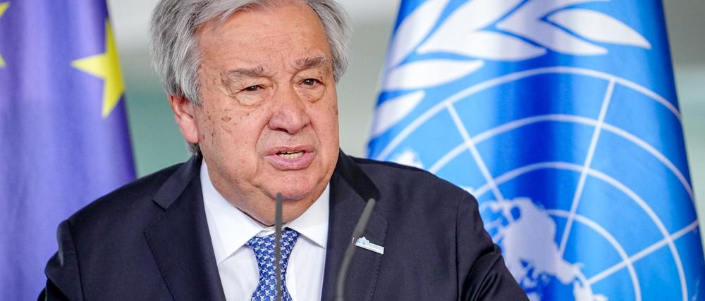 Guterres bei einem Besuch in Berlin