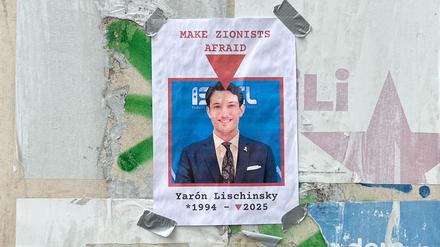Plakat in der Planckstraße.