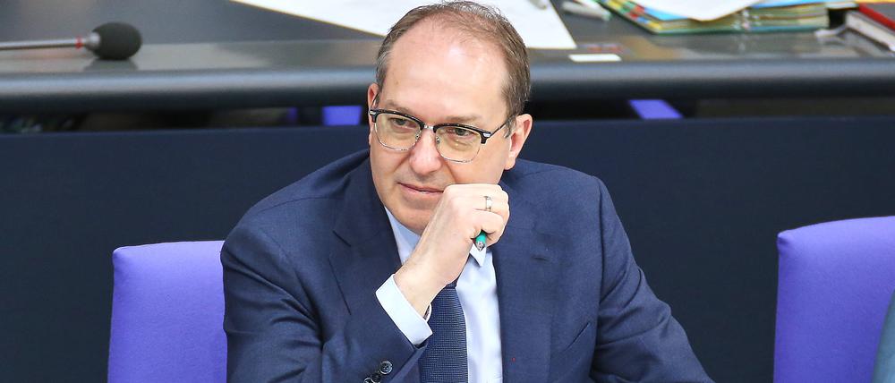 Alexander Dobrindt am 22.05.2025 im Deutschen Bundestag.