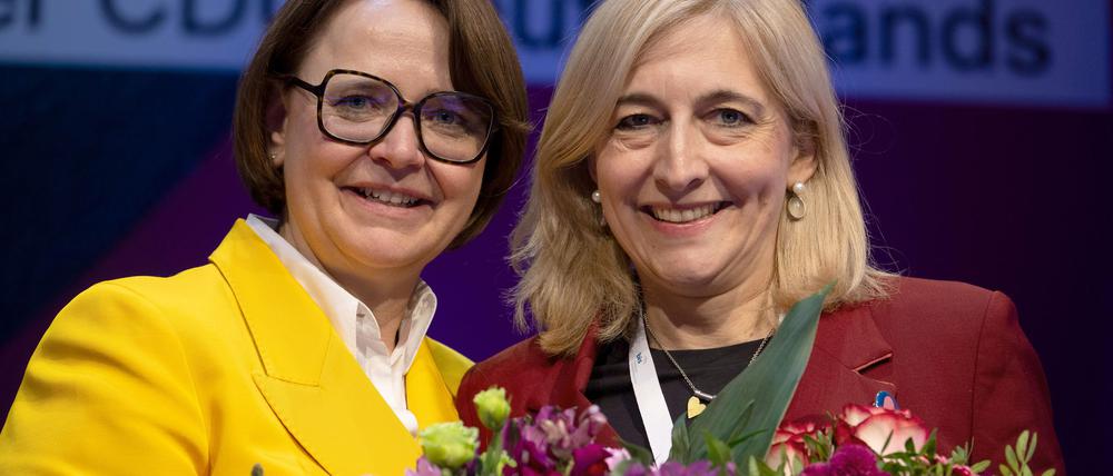 Widmann-Mauz (l.) geht, Warken kommt als neue Vorsitzende der CDU-Frauen-Union