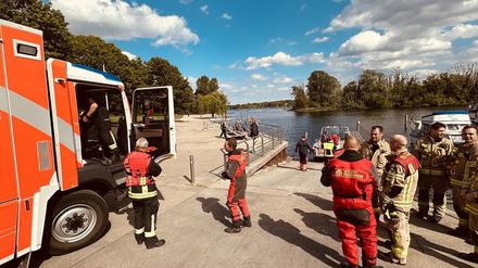 Der Technische Dienst an der Einsatzstelle.