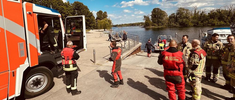 Der Technische Dienst an der Einsatzstelle.
