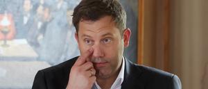 23.05.2025, Thüringen, Gotha: Lars Klingbeil, SPD-Parteivorsitzender und Bundesfinanzminister, spricht bei der Festveranstaltung zum Jubiläum 150 Jahre Gothaer Programm.