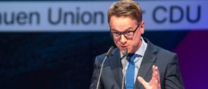 24.05.2025, Baden-Württemberg, Reutlingen: CDU-Generalsekretär Carsten Linnemann spricht beim 36. Bundesdelegiertentag der Frauen Union der CDU in der Stadthalle.