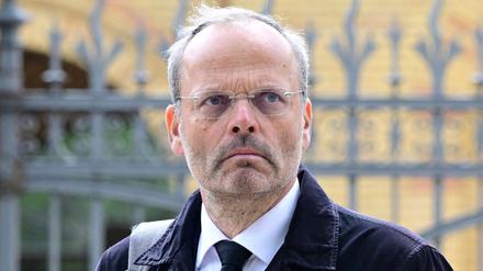 Felix Klein, Antisemitismusbeauftragter der Bundesregierung, nach der Beisetzung der Holocaust-Überlebenden Margot Friedländer.