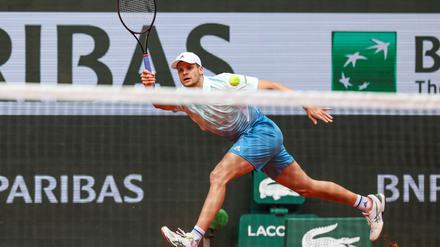 Für Yannick Hanfmann ist bei den French Open nach der ersten Runde Schluss. 
