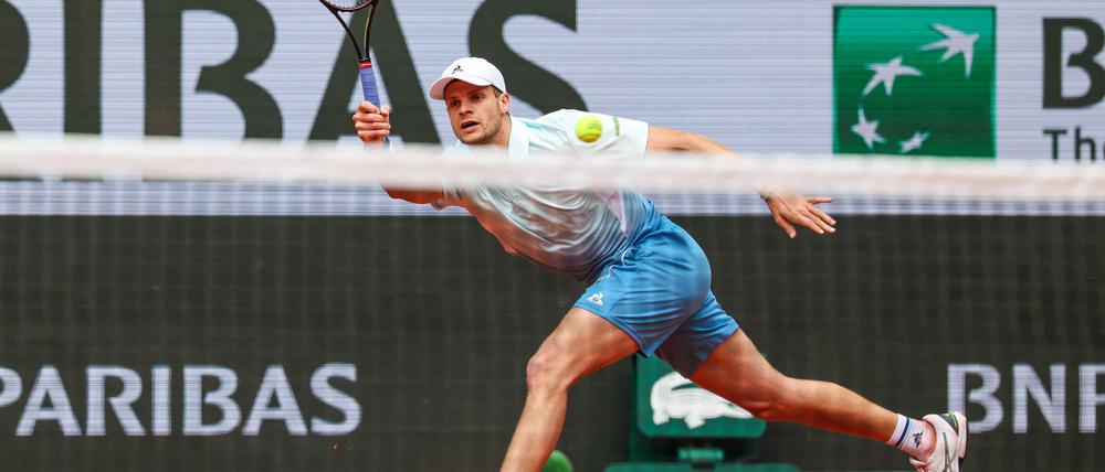 Für Yannick Hanfmann ist bei den French Open nach der ersten Runde Schluss.