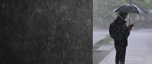 Regen bestimmt die nächsten Tage das Wetter in Berlin und Brandenburg. (Symbolbild)