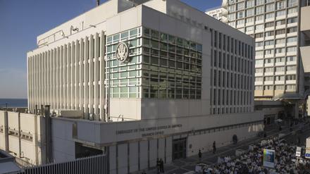 Die Außenstelle der US-Botschaft in Tel Aviv im Januar.