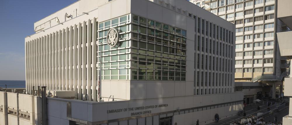 Die Außenstelle der US-Botschaft in Tel Aviv im Januar.