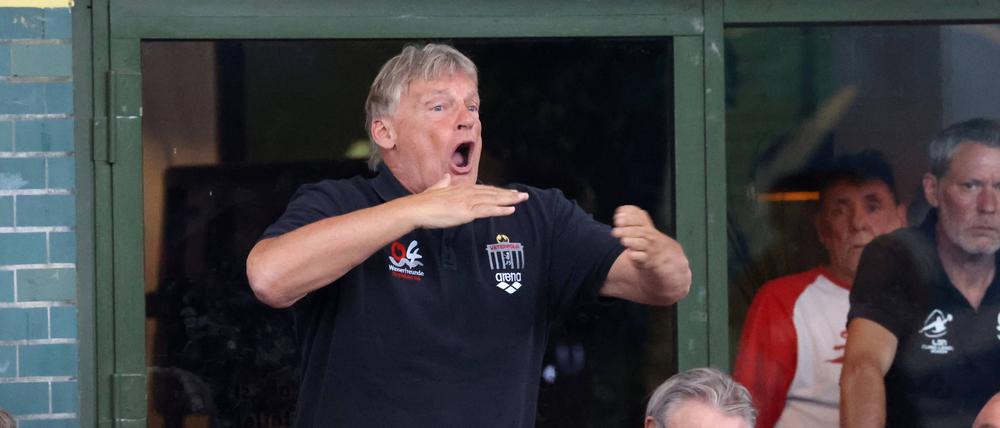  Präsident Hagen Stamm, 64, war als Spieler 14 Mal Meister mit den Wasserfreunden Spandau 04.  