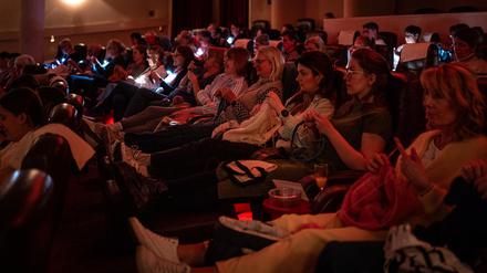 Das Knit and Cinema Event des Berliner Unternehmens Maschenfein, Foto: Dagmar Wilde