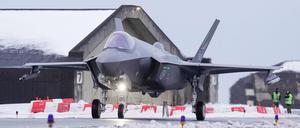 Ein F35-Kampfjet der norwegischen Luftwaffe. 