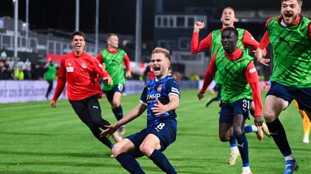 Leonardo Scienza ist in der Relegation Heidenheims Matchwinner. 