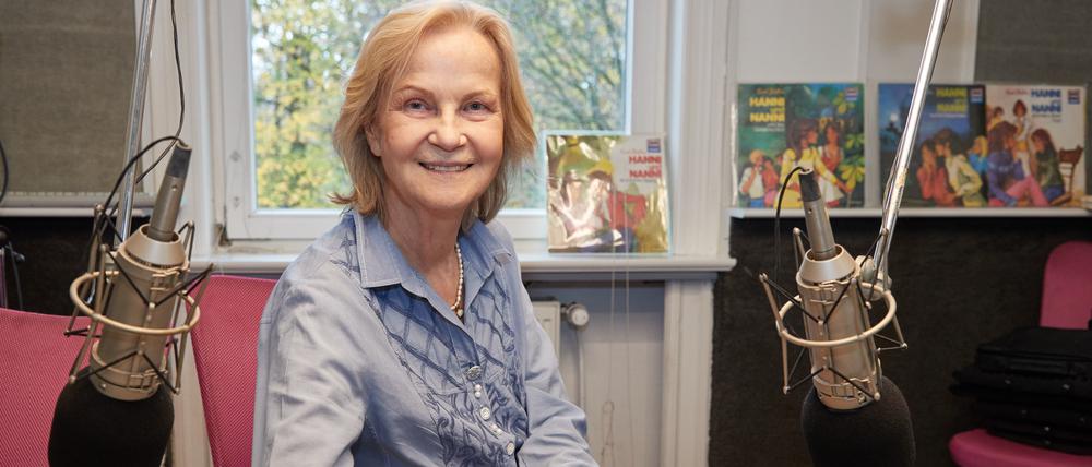 Heikedine Körting im Tonstudio.