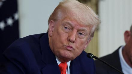 US-Präsident Donald Trump bei einer Veranstaltung im East Room des Weißen Hauses in Washington am 22. Mai 2025.