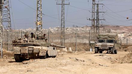 Israelische Militäreinheit im Gazastreifen.