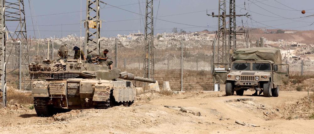 Israelische Militäreinheit im Gazastreifen.