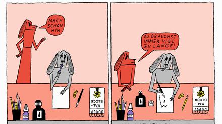 Alter Ego: Eine Szene aus „Wie ich ein grauer Hund wurde“.